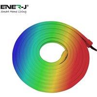 ENER-J Smart WiFi RGB Neon Flex 3m Colour Changing in White