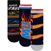 Hot Wheels Men's 3 Pack Socks in Black | Size: 6-8