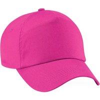 Beechfield Men's Plain Original 5 Panel Baseball Cap in Fuchsia