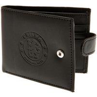 Chelsea FC Men's RFID Anti Fraud Leather Wallet in Black