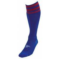 Precision Men's 3 Stripe Pro Football Socks in Royal | Size: 3-6