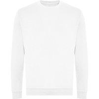 AWDis Men's Plain Sweatshirt in White | Size: XL