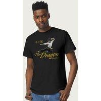 Bruce Lee Men's The Dragon Flying Kick T-Shirt in Black | Size: Large