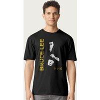 Bruce Lee Men's Martial Arts Legend Jeet Kune Do T-Shirt in Black | Size: Small