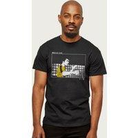 Bruce Lee Men's Game Of Death Scene Retro Martial Arts T-Shirt in Black | Size: XL