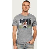 Bruce Lee Men's The Big Boss Photo Martial Arts T-Shirt in Mid Grey | Size: XL