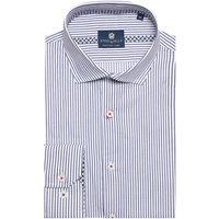 Steel & Jelly Men's Stripe Long Sleeve Smart Shirt in Navy | Size: Small