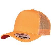 Flexfit Men's Neon Retro Trucker Cap in Orange