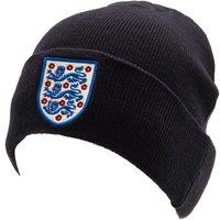 England FA Men's Crest Turn Up Beanie in Navy