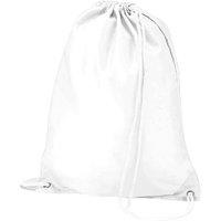 Quadra Men's Drawstring Bag in White