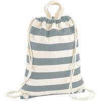 Westford Mill Men's Nautical Drawstring Bag in Grey
