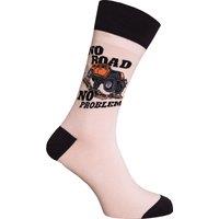 Simply Essentials Men's Toys Safari Truck Socks in White | Size: 6-11