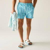 Regatta Men's Loras Quick-Dry Swim Shorts in Turquoise | Size: Large