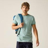 Regatta Men's Benlin Striped Short Sleeved T-Shirt in Mint | Size: XL