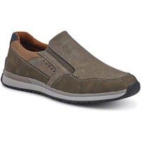 Pavers Men's Wide Fit Elasticated Slip On Shoes in Khaki | Size: 11