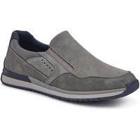 Pavers Men's Wide Fit Elasticated Slip On Shoes in Grey | Size: 11