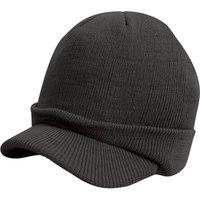 Result Men's Esco Army Knitted Hat in Charcoal