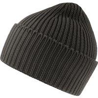 Atlantis Men's Oak Chunky Knit Beanie in Dark Grey