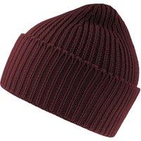 Atlantis Men's Oak Chunky Knit Beanie in Burgundy