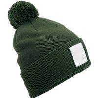 Beechfield Men's Pom Pom Beanie in Dark Olive