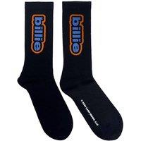 Billie Eilish Men's Outline Terrycloth Logo Ankle Socks in Black | Size: 7-11