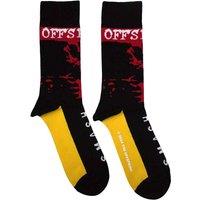 The Offspring Men's Smashed Ankle Socks in Black | Size: 4-7