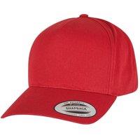 Flexfit by Yupoong Men's 5 Panel Classic Snapback Cap One Size in Dark Red