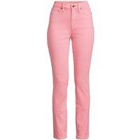 Lands' End Women's Petite Slim Leg Ankle Jeans, High Waisted in Pink | Size: 14
