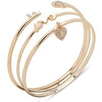 Anne Klein Jewellery Women's Love Heart Bangle Box Set in Gold
