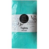 Dancing Girl Women's 100 Denier Coloured Tights in Aqua
