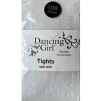 Dancing Girl Women's 100 Denier Coloured Tights in Light Grey