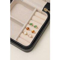 Mood Women's Gold Plated Multicolour Stud Earrings - Pack Of 3