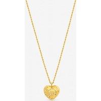 Jon Richard Women's Gold Plated Satin Heart Pendant