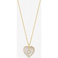 Jon Richard Women's Gold Plated & Mother of Pearl Heart Pendant