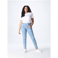 Urban Bliss Women's Marble Wash Straight Jean in Blue | Size: 8