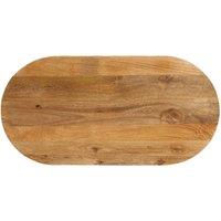 Berkfield Home Table Top 100x50x2.5 cm Oval Solid Wood Mango in Brown