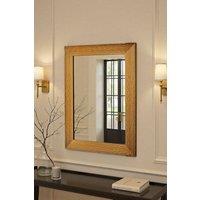 Yearn Mirrors Wave Gold Framed Bevelled Wall Mirror