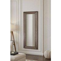 Yearn Mirrors Wave Tall Bronze Framed Bevelled Wall Mirror