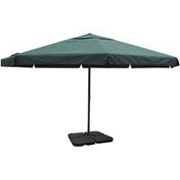 Berkfield Home Aluminium Umbrella with Portable Base Green