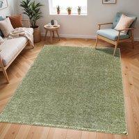 Livabliss Cloudy Shag-Solid Color Soft Plush Pile Living Rug in Green | Size: 120 cm x 170 cm