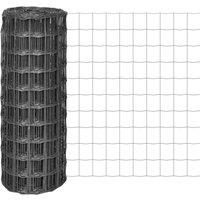 Berkfield Home Euro Fence Steel 25x1 m Grey