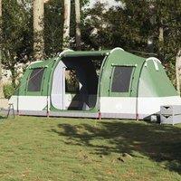 Berkfield Home Camping Tent Tunnel 4-Person Green Waterproof