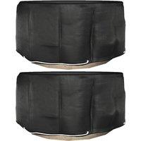 Berkfield Home Garden Furniture Covers 2 pcs 10 Eyelets 230x90 cm Round in Black | Size: 230x90 cm