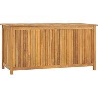 Berkfield Home Garden Box 114x50x58 cm Solid Wood Teak in Brown | Size: 114 x 50 x 58 cm