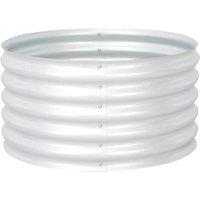 Berkfield Home Garden Raised Bed 80x80x44 cm Galvanised Steel Silver | Size: 80 x 80 x 44 cm