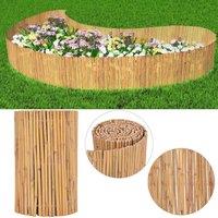 Berkfield Home Bamboo Fence 500x50 cm in Brown