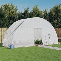 Berkfield Home Greenhouse with Steel Frame White 12 m 6x2x2.85 m