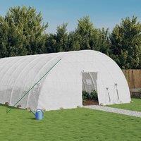 Berkfield Home Greenhouse with Steel Frame White 60 m 10x6x2.85 m