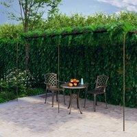 Berkfield Home Garden Pergola Antique Brown 6x3x2.5 m Iron