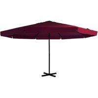 Berkfield Home Outdoor Parasol with Aluminium Pole 500 cm Bordeaux Red